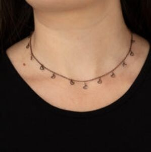 🆕 Copper Dangle Heart Choker